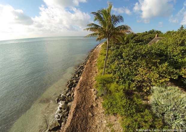 Key Biscayne Beach Aerial Photo