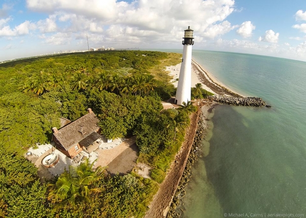 Key Biscayne Lighthouse Aerial Photo